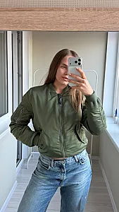 Alpha Industries двосторонній бомбер оливковий - розмір S - фото 2
