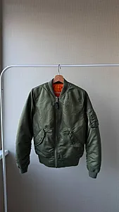 Alpha Industries двосторонній бомбер оливковий - розмір S - фото 3