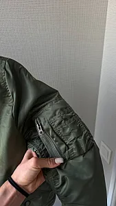 Alpha Industries двосторонній бомбер оливковий - розмір S - фото 4