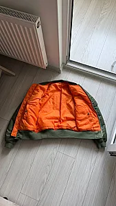 Alpha Industries двосторонній бомбер оливковий - розмір S - фото 7
