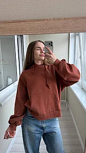 Adidas худі теракотове - розмір M - фото 1