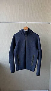 Nike Tech Fleece зіп худі темно-синє - розмір XS - фото 2