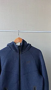 Nike Tech Fleece зіп худі темно-синє - розмір XS - фото 3