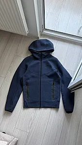 Nike Tech Fleece зіп худі темно-синє - розмір XS - фото 4