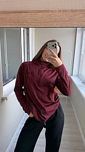Under Armour рашгард бордовий - розмір S - фото 1