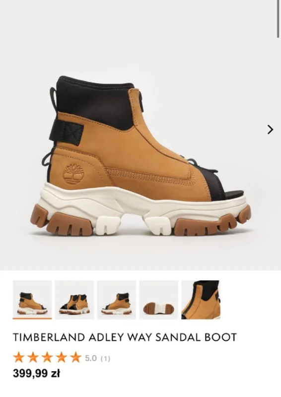 Timberland Adley Way Sandal Boot коричневі - розмір 38