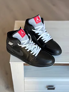 Nike Air Jordan 1 Mid чорні - розмір 47 - фото 5