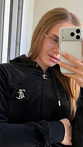 Juicy Couture зіп худі чорне - розмір S - фото 1