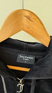 Juicy Couture зіп худі чорне - розмір S - фото 8