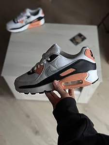 Nike Air Max 90 біло-чорні з персиковими вставками - розмір 39 - фото 2