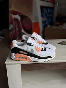 Nike Air Max 90 біло-чорні з персиковими вставками - розмір 39 - фото 4