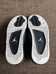Nike Air Jordan 4 Retro Fear чорно-сірі - розмір 44 - фото 6