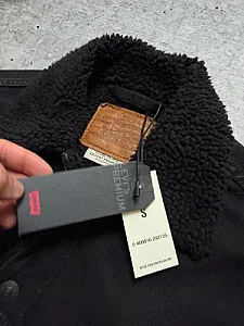 Levi's Sherpa Denim Jacket чорна - розмір S - фото 5