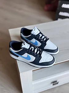 Nike Dunk Low сині та білі - розмір 45 - фото 4