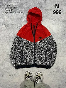 Nike вітровка червоно-чорно-біла - розмір M - фото 1