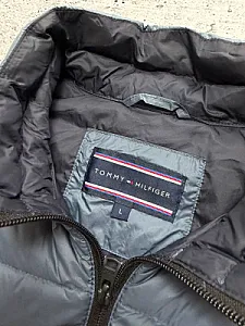 Tommy Hilfiger Down Puffer Jacket синьо-сірий - розмір M - фото 4
