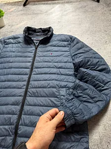 Tommy Hilfiger Down Puffer Jacket синьо-сірий - розмір M - фото 5