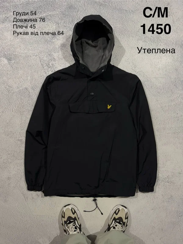 Lyle & Scott куртка-анорак чорна - розмір S