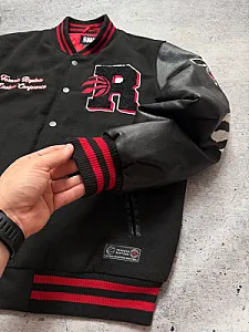 NBA Toronto Raptors Quilt Bomber чорний - розмір M - фото 7