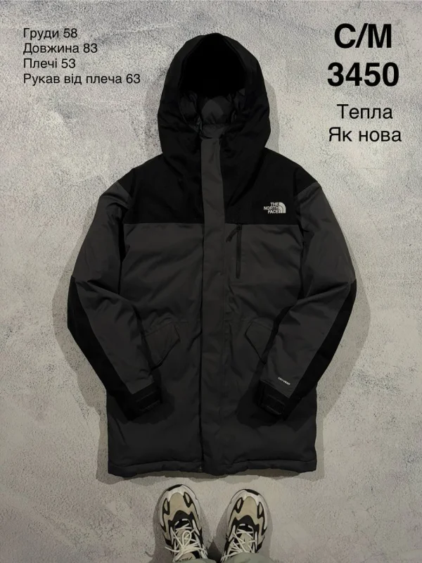 The North Face куртка чорна - black, розмір S