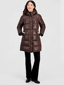 Steve Madden пуховик оливковий - green, розмір XS - фото 7