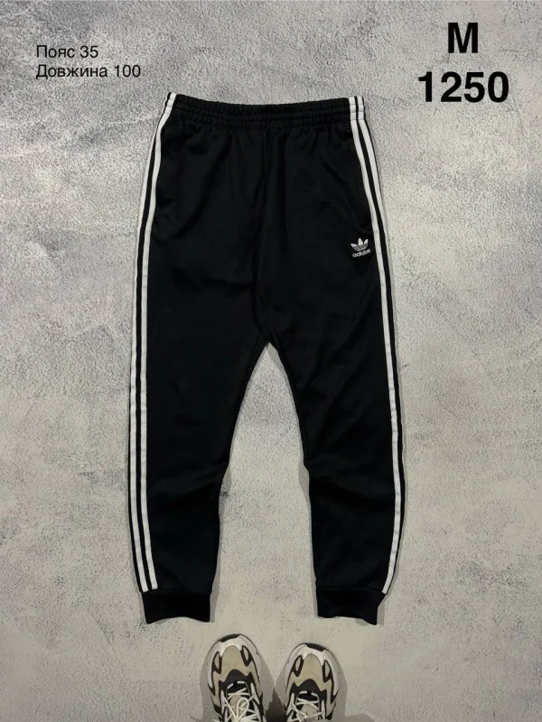 Adidas спортивні штани чорні - black, розмір M
