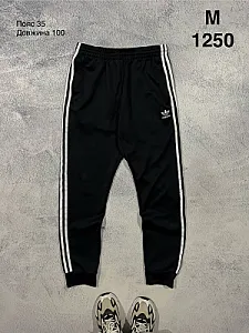 Adidas спортивні штани чорні - black, розмір M - фото 1