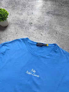 Polo Ralph Lauren футболка синя - blue, розмір L - фото 4