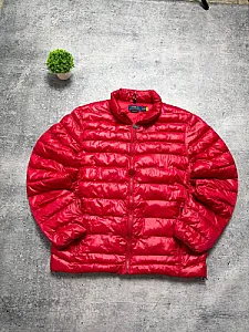 Polo Ralph Lauren Down Puffer Packable Jacket червона - red, розмір L - фото 2