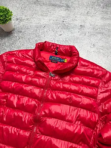 Polo Ralph Lauren Down Puffer Packable Jacket червона - red, розмір L - фото 4