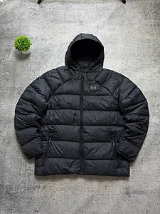 Under Armour пуховик чорний - black, розмір M - фото 2