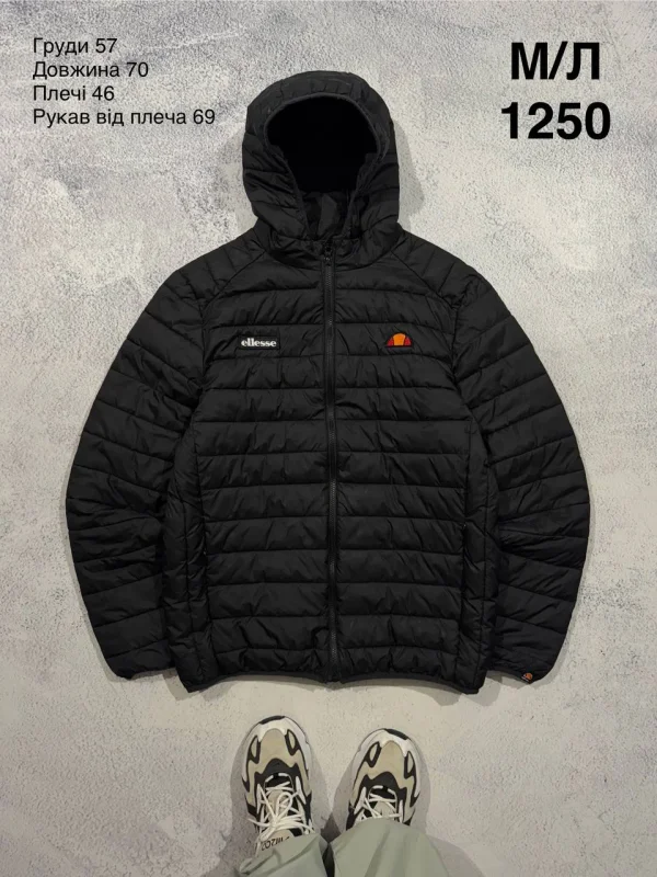 Ellesse куртка чорна - black, розмір M