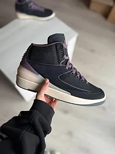 Nike Air Jordan Retro 2 чорно-фіолетові - black, розмір 43 - фото 4