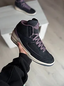 Nike Air Jordan Retro 2 чорно-фіолетові - black, розмір 43 - фото 6
