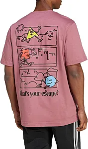 Adidas Positivity Shapes Graphic Tee рожево-бордова - pink, розмір S - фото 2