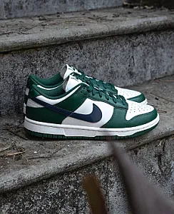 Nike Dunk Low White/Green - multicolor, розмір 45 - фото 2