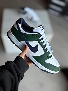 Nike Dunk Low White/Green - multicolor, розмір 45 - фото 3