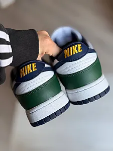 Nike Dunk Low White/Green - multicolor, розмір 45 - фото 5