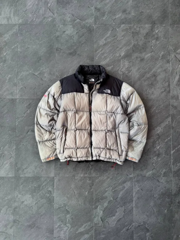 The North Face Lhotse Puffer 800 сіро-чорний - grey, розмір XL
