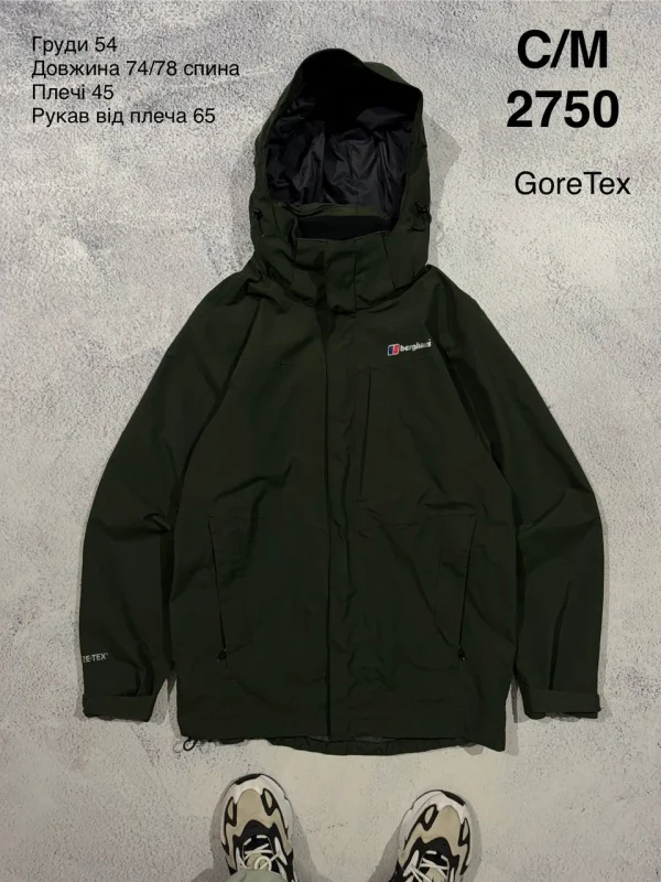 Berghaus куртка Gore-Tex темно-зелена - green, розмір S