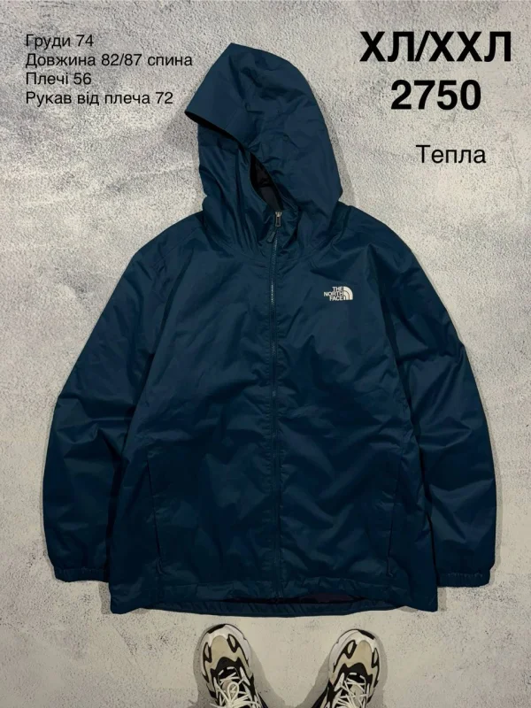 The North Face тепла куртка темно-синя - blue, розмір XL