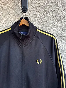 Fred Perry спортивна кофта чорна - black, розмір M - фото 3
