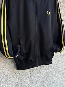 Fred Perry спортивна кофта чорна - black, розмір M - фото 4
