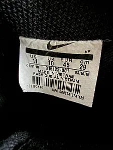 Nike Air Force 1 Low чорні - black, розмір 45 - фото 6