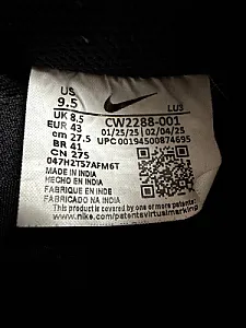 Nike Air Force 1 Low чорні - black, розмір 43 - фото 6