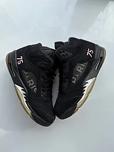 Nike Air Jordan 5 Retro PSG чорні - black, розмір 41 - фото 1