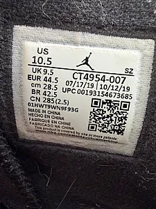 Nike Air Jordan 6 Retro DMP чорні - black, розмір 44 - фото 5
