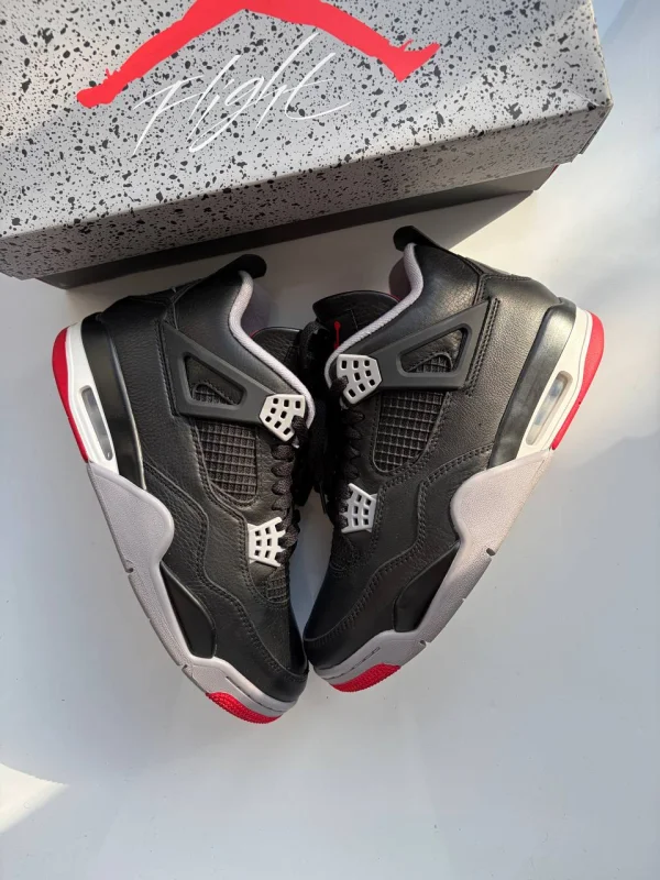 Nike Air Jordan 4 Retro Bred Reimagined чорні - black, розмір 41
