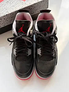 Nike Air Jordan 4 Retro Bred Reimagined чорні - black, розмір 41 - фото 2