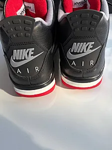 Nike Air Jordan 4 Retro Bred Reimagined чорні - black, розмір 41 - фото 4